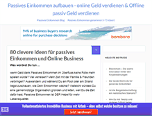 Tablet Screenshot of passives-einkommen-aufbauen.com
